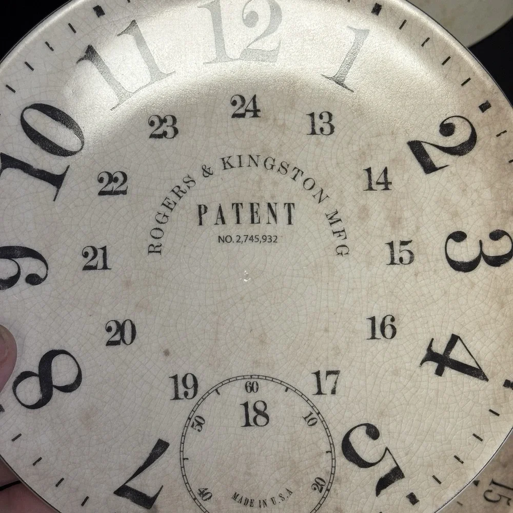 Pottery Barn Vintage Clock Face 8.25